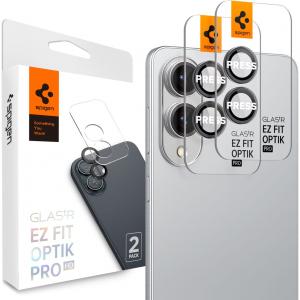 Szkło na aparat Spigen Glas.tR Ez Fit Optik Pro 2-Pack do Galaxy S25 Edge, czarne