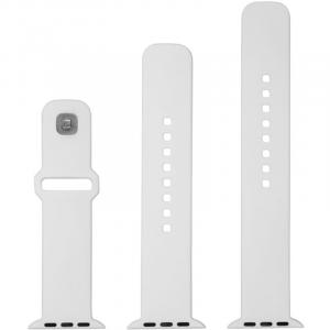 OUTLET: Silikonowy pasek Fixed Silicone Strap do Apple Watch 49/46/45/44 mm, biały