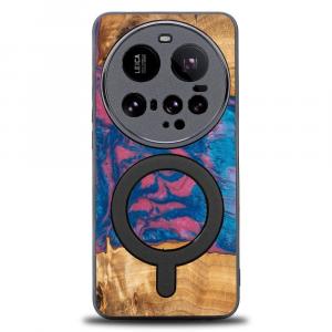 Drewniane etui do Xiaomi 15 Ultra, Bewood Unique Neons Vegas do MagSafe