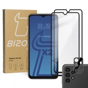 Szkło hartowane Bizon Glass Edge - 2 sztuki + ochrona na obiektyw, Galaxy A13 4G