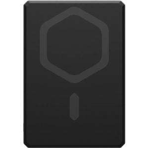 Powerbank indukcyjny do MagSafe Urban Armor Gear SRGE Slim 5k 20W, 5000mAh + pleciony kabel USB-C, czarno-szary