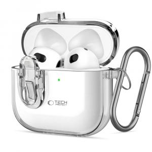 OUTLET: Etui Tech-Protect Slim Hook do Apple AirPods 4, przezroczyste