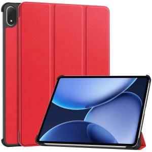 Etui z klapką Bizon Case Tab Croc do OnePlus Pad 3 / 2 Pro / OPPO Pad 4 / 4 Pro, czerwone