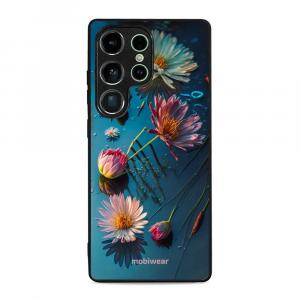 Etui ochronne do Galaxy S25 Ultra, Mobiwear Glossy Case, niebiesko-kwieciste