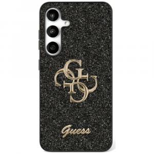 Etui Guess Glitter Script Big 4G do Galaxy S25, czarne