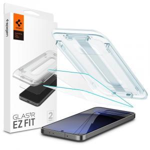 OUTLET: Szkło do etui + Aplikator Spigen Glas.tR EZ Fit 2-Pack do Galaxy S24 FE / A56 5G