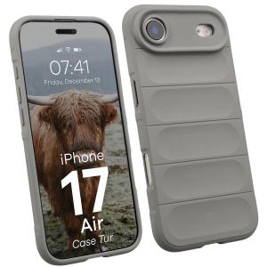 Pancerne etui Bizon Case Tur do iPhone 17 Air, jasnoszare
