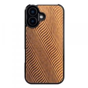 Drewniane etui Bewood Fale Merbau do iPhone 16