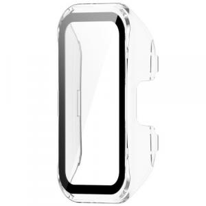 Etui Bizon Case+Glass Watch do Huawei Band 9 / Band 8, przezroczyste