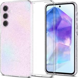 Etui Spigen Liquid Crystal Glitter do Galaxy A55 5G, przezroczyste z brokatem