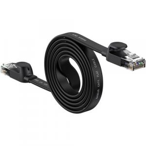 Kabel sieciowy Baseus Speed Six RJ45, 1000Mbps, 1,5m, czarny