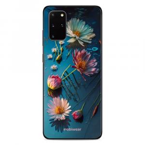 Etui ochronne do Galaxy S20 Plus, Mobiwear Glossy Case, niebiesko-kwieciste