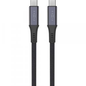 Kabel ładująco-przesyłowy Fixed Media Cable USB-C / USB-C 240W, 1.2 m , czarny