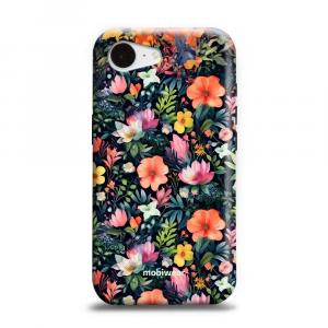Etui ochronne do iPhone 16e, Mobiwear Elite Pro, kolorowo-kwieciste