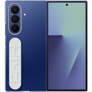 Etui z uchwytem + 2x folia antyrefleksyjna na przedni ekran Samsung Clear Grip Case do Galaxy Z Fold7, przezroczyste