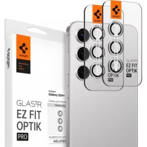 Szkło na aparat Spigen Glas.tR Ez Fit Optik Pro 2-Pack do Galaxy S24 Plus, szare