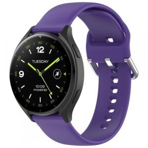 Pasek Bizon Strap Watch Silicone Pro do Xiaomi Watch 2, fioletowy