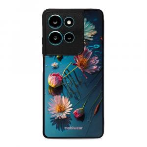 Etui ochronne do Motorola Moto G75 5G, Mobiwear Glossy Case, niebiesko-kwieciste