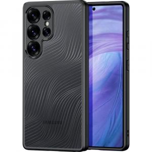 Etui Dux Ducis AIMO do Galaxy S25 Ultra, przezroczyste z czarną ramką