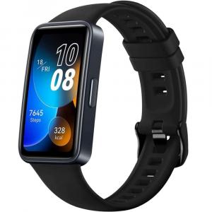 Silikonowy pasek Fixed Silicone Strap do Huawei Band 10 / 9 / 8, czarny