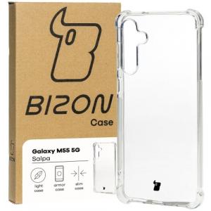 Elastyczne etui Bizon Case Salpa do Samsung Galaxy M55 5G, przezroczyste