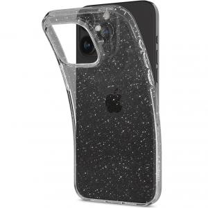 OUTLET: Etui Spigen Liquid Crystal do iPhone 15 Pro, przezroczyste z brokatem