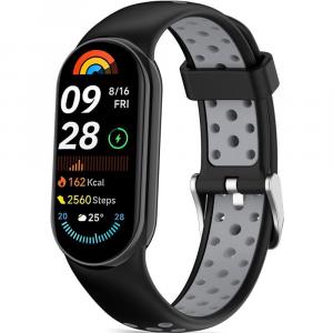 Pasek Tech-Protect Iconband Air do Xiaomi Smart Band 10 / 9 / 9 NFC / 8, czarno-szary