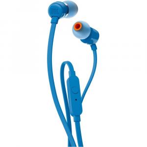 OUTLET: Przewodowe słuchawki dokanałowe JBL Tune 110 Jack 3,5 mm, niebieskie