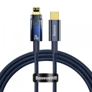 Kabel Baseus Explorer Series 20W USB-C do Lightning 1m, niebieski