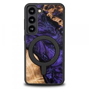 Drewniane etui do Galaxy S23, Bewood Unique Violet do MagSafe
