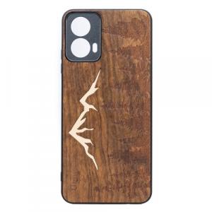 Drewniane etui Bewood Góry Imbuia do Motorola Moto G34 5G