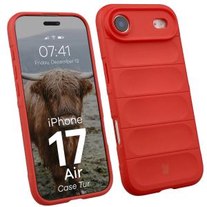 Pancerne etui Bizon Case Tur do iPhone 17 Air, czerwone