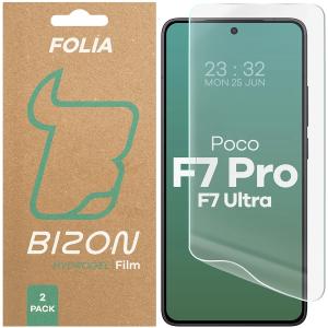 Folia hydrożelowa na ekran Bizon Glass Hydrogel Front do Xiaomi Poco F7 Pro / F7 Ultra, 2 sztuki