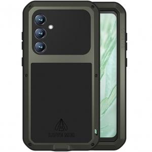 OUTLET: Etui pancerne + szkło LOVE MEI Powerful do Galaxy S23 FE, zielone