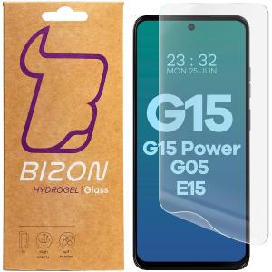 Folia hydrożelowa na ekran Bizon Glass Hydrogel Front do Motorola Moto G15 / G15 Power / G05 / E15, 2 sztuki