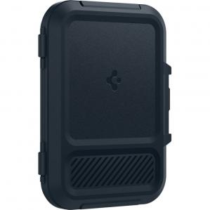 Portfel na karty, banknoty Spigen LockFit Wallet do MagSafe, granatowy
