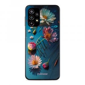 Etui ochronne do Galaxy A23 4G, Mobiwear Glossy Case, niebiesko-kwieciste