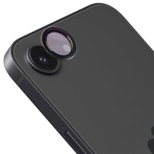 Szkło hartowane na aparat Bizon Glass Snap Lens do iPhone 16e, 1 zestaw, czarna ramka