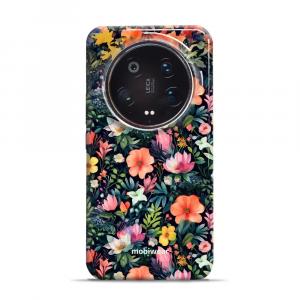 Etui ochronne do Xiaomi 14 Ultra, Mobiwear Elite Pro, kolorowo-kwieciste
