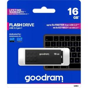 Pendrive USB-A 3.2 Gen 1, Goodram UME3 16GB, 60MB/s, czarny