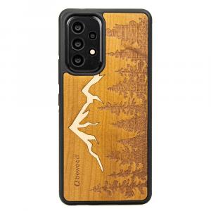 Drewniane etui do Galaxy A33 5G, Bewood Góry Imbuia