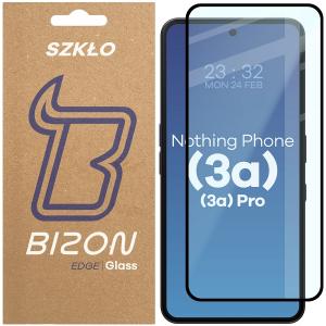 Szkło hartowane Bizon Glass Edge 2 do Nothing Phone (3a) / (3a) Pro / CMF Phone 2 Pro, czarna ramka