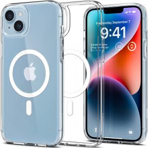 Etui Spigen Ultra Hybrid Mag z MagSafe do iPhone 14, przezroczysto-białe