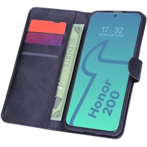 Etui z klapką Bizon Case Pocket do Honor 200, granatowe