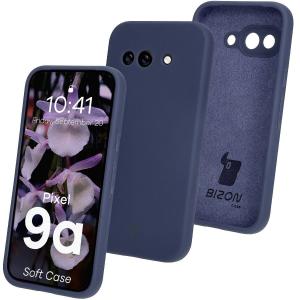 Silikonowe etui Bizon Soft Case do Google Pixel 9a, ciemnoniebieskie