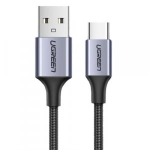 Kabel Ugreen USB - USB-C, 0,5m, 3A, Quick Charge 3.0, szary