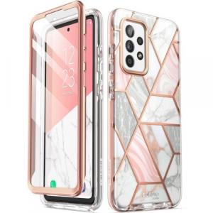 OUTLET: Etui pancerne Supcase i-Blason Cosmo SP Galaxy A53 5G, marmurowe różowe