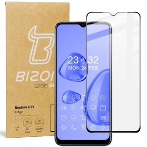 Szkło hartowane Bizon Glass Edge do Realme C31, czarne