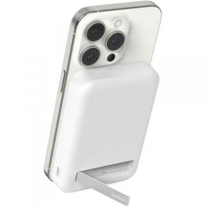 Bateria Belkin Boost Pro Power Bank z MagSafe Qi2 8K 15W 8000 mAh + Stand, biała