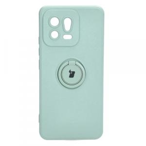 Etui Bizon Case Silicone Ring Sq do Xiaomi 13, turkusowe